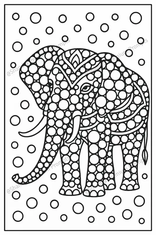 Adult Dot Marker Coloring Book Pages