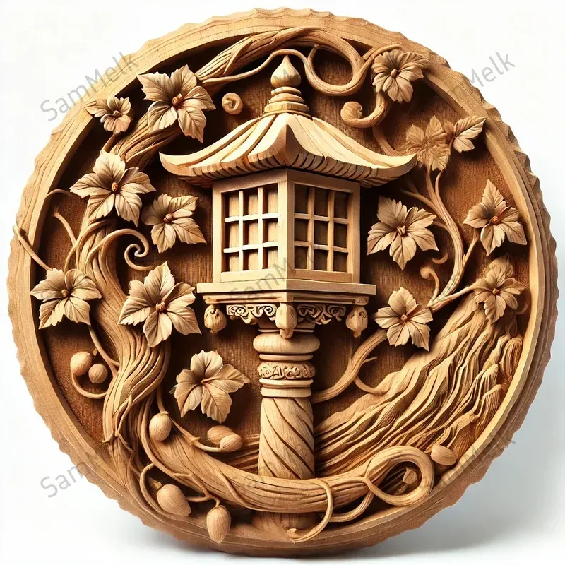 Detailed Carved Art For Logos