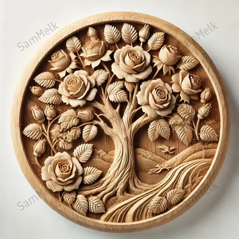 Detailed Carved Art For Logos