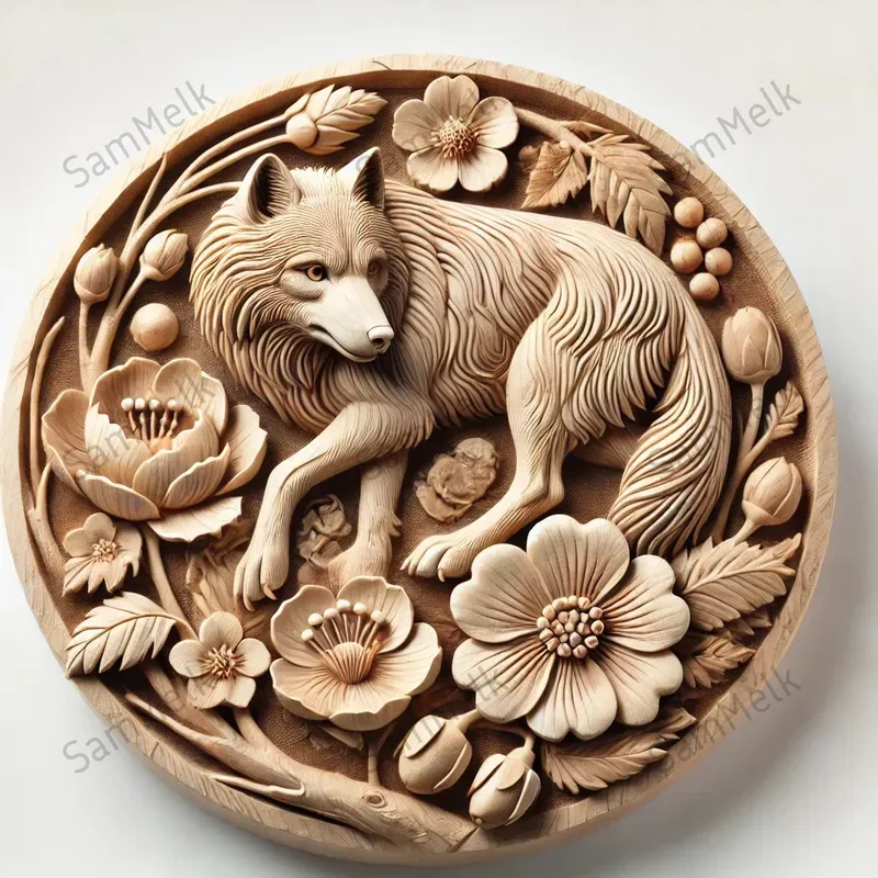 Detailed Carved Art For Logos