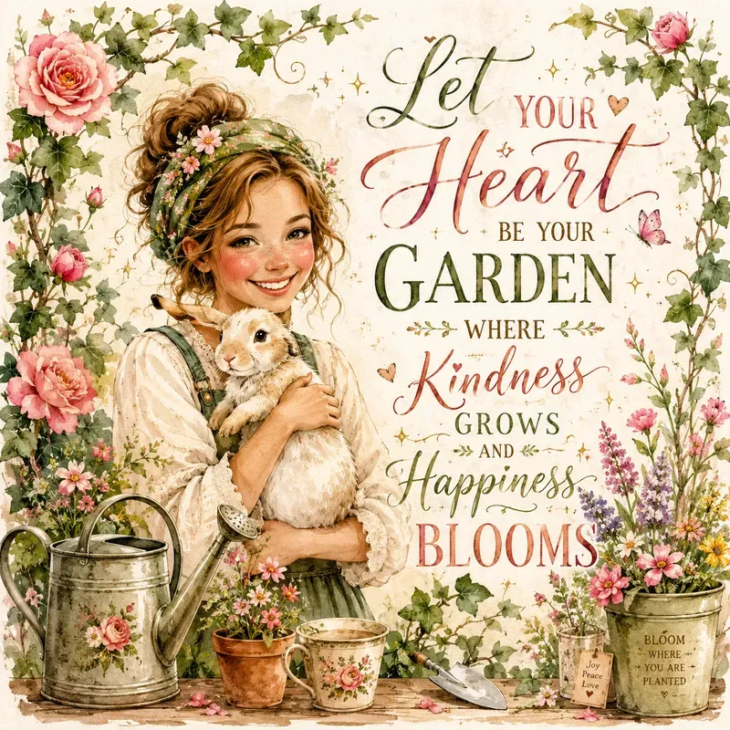 Whimsical Inspirational Quote Portraits