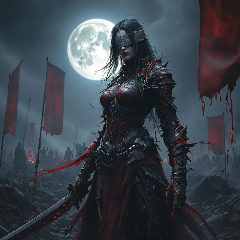 Dark Fantasy Warrior RPG Characters