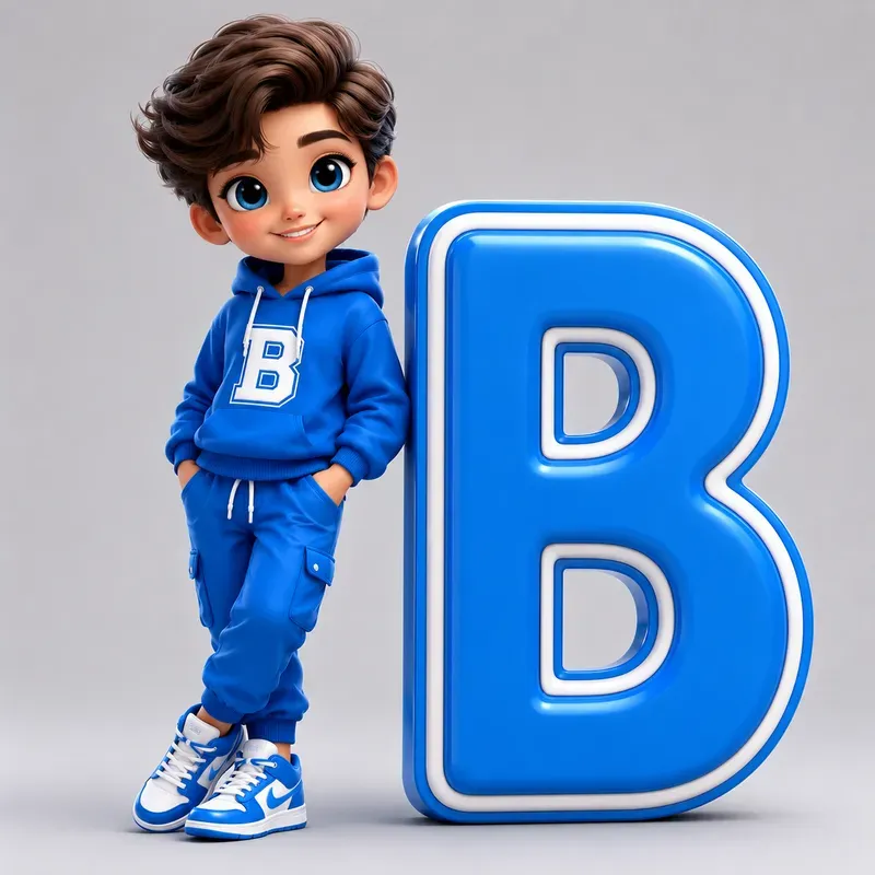 3D Cartoon Alphabet Tshirt Kits