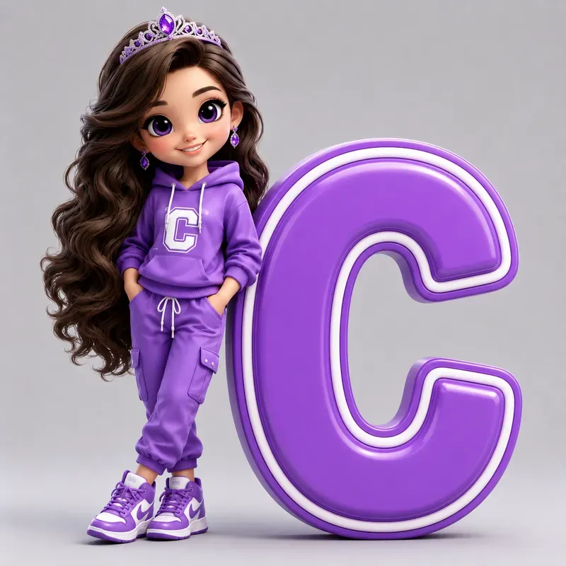 3D Cartoon Alphabet Tshirt Kits
