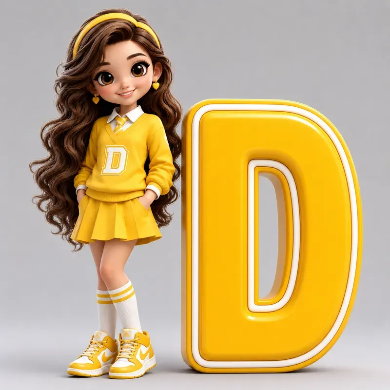 3D Cartoon Alphabet Tshirt Kits