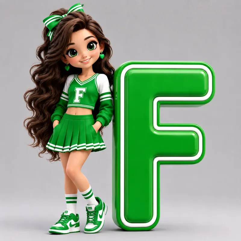 3D Cartoon Alphabet Tshirt Kits