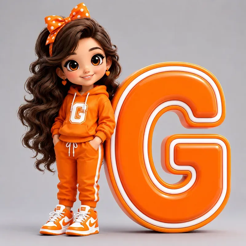 3D Cartoon Alphabet Tshirt Kits