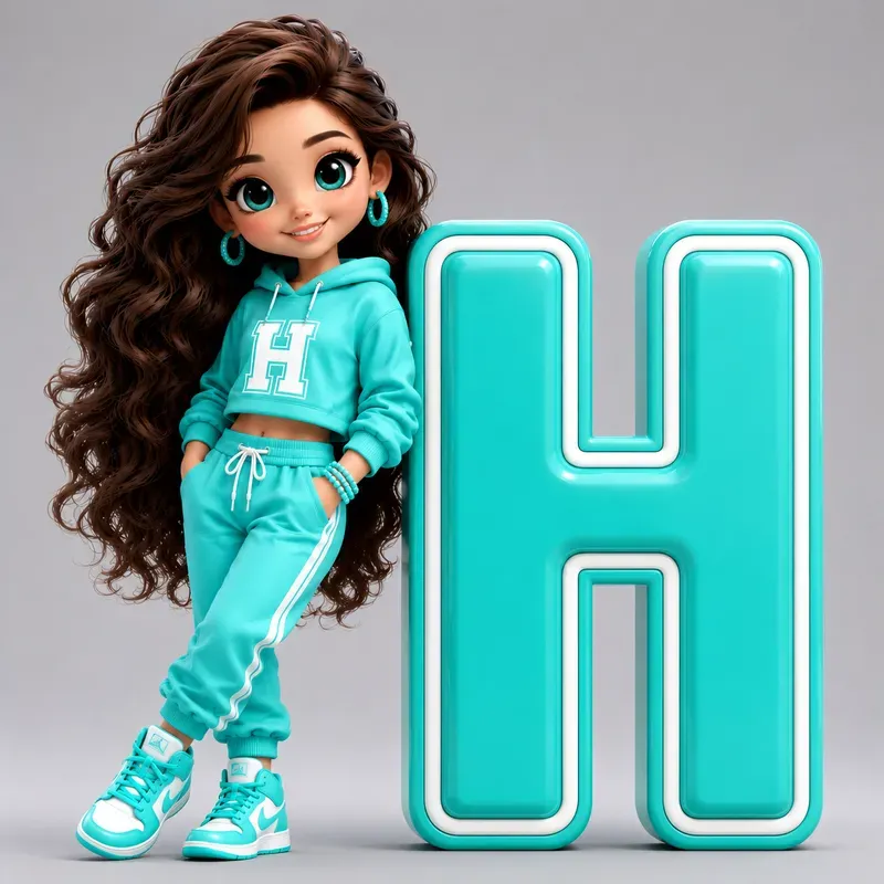 3D Cartoon Alphabet Tshirt Kits