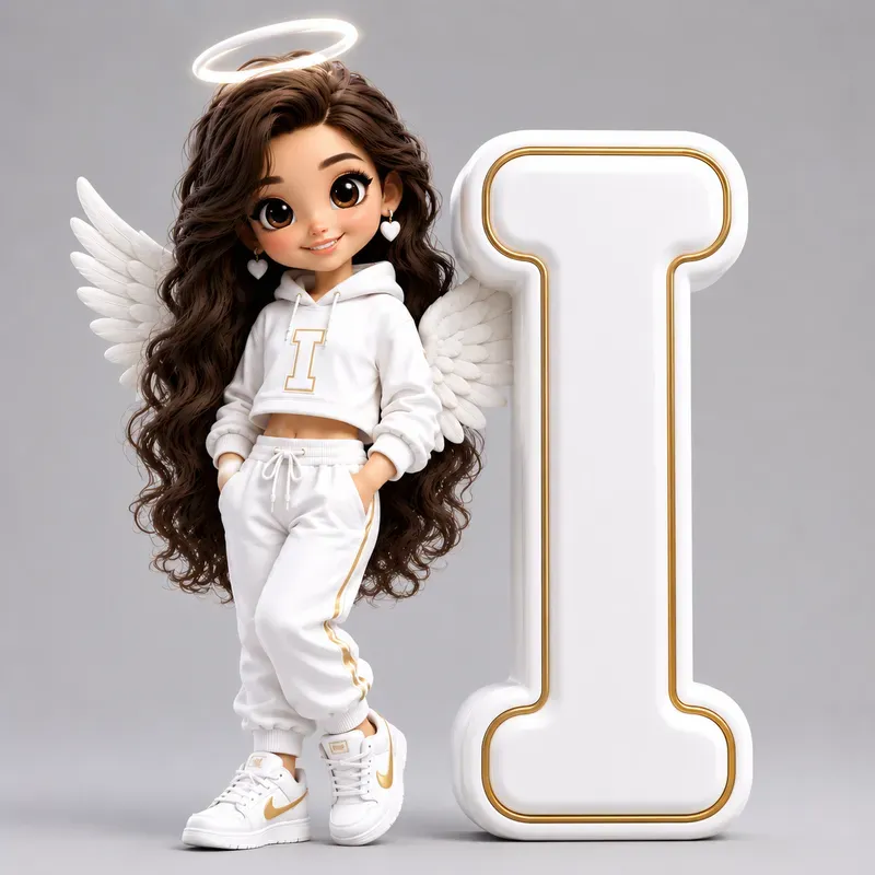 3D Cartoon Alphabet Tshirt Kits