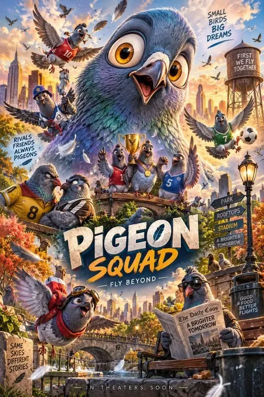 Pigeon City Adventure Posters