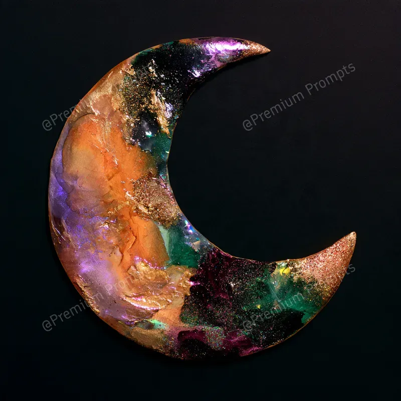 Shimmering Halloween Watercolor 2D Art