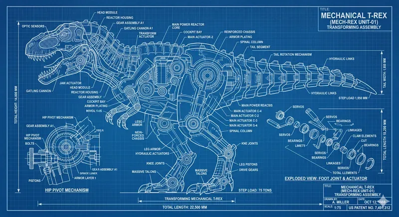 Vintage Blueprint Art