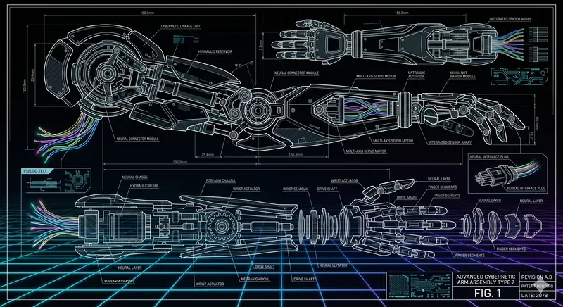 Vintage Blueprint Art