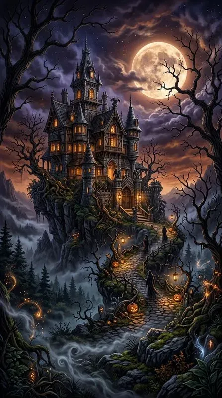 Halloween Fantasy Compositions Art