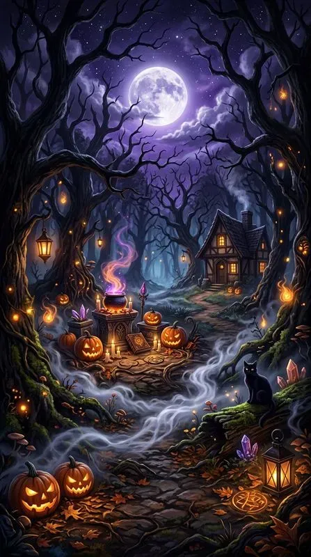 Halloween Fantasy Compositions Art
