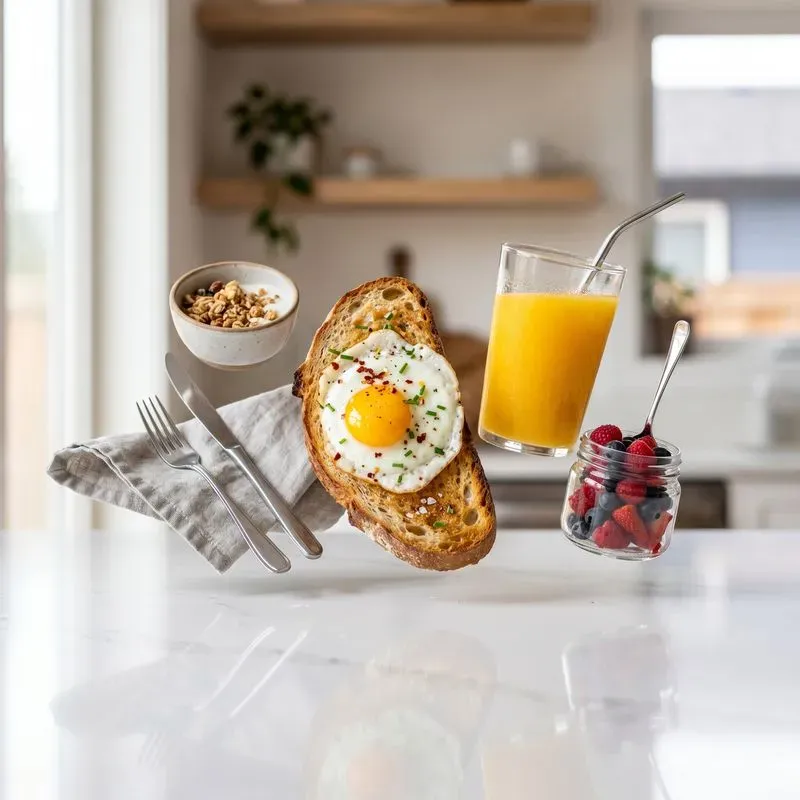 Floating Breakfast Photography