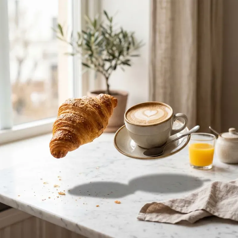 Floating Breakfast Photography