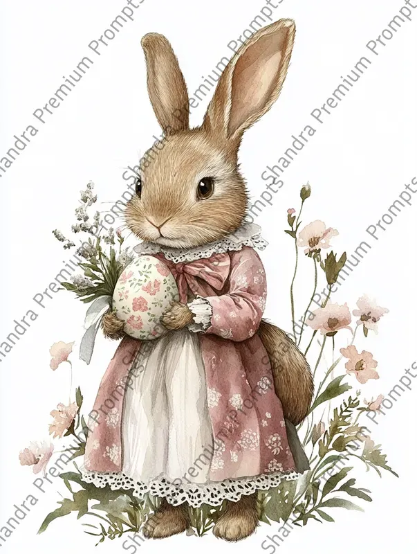 Coquette Easter Animals Cliparts