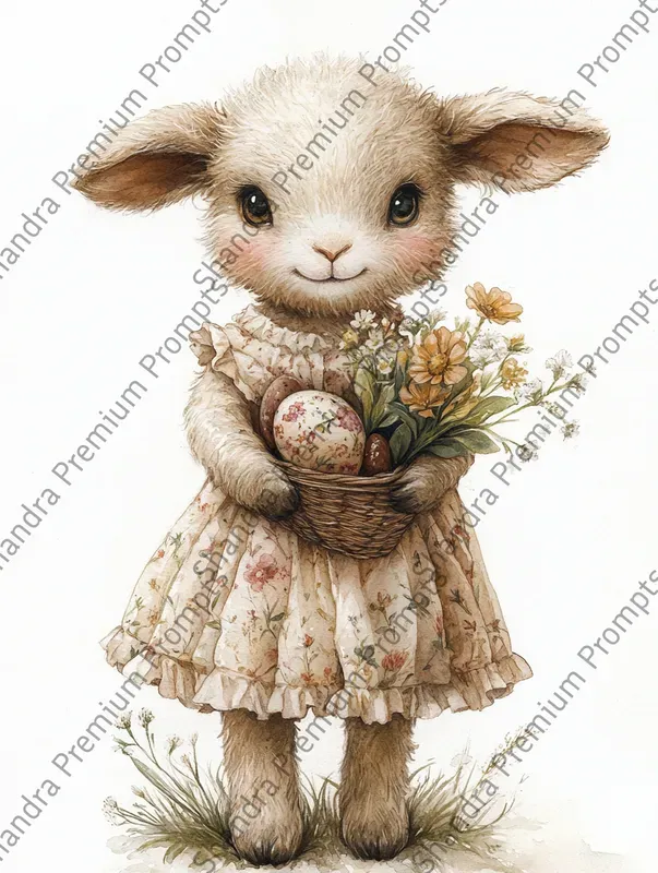 Coquette Easter Animals Cliparts