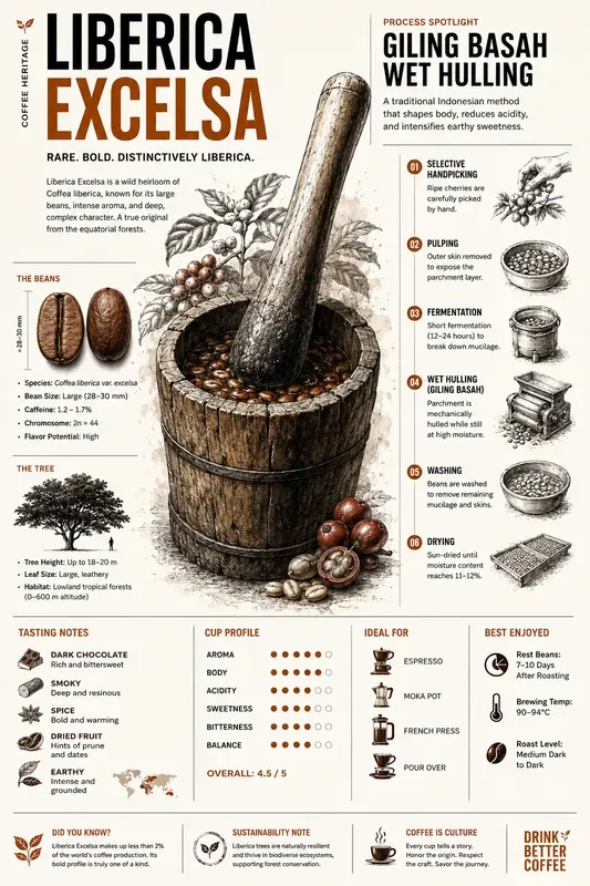 Aesthetic Coffee Process Infographic Art