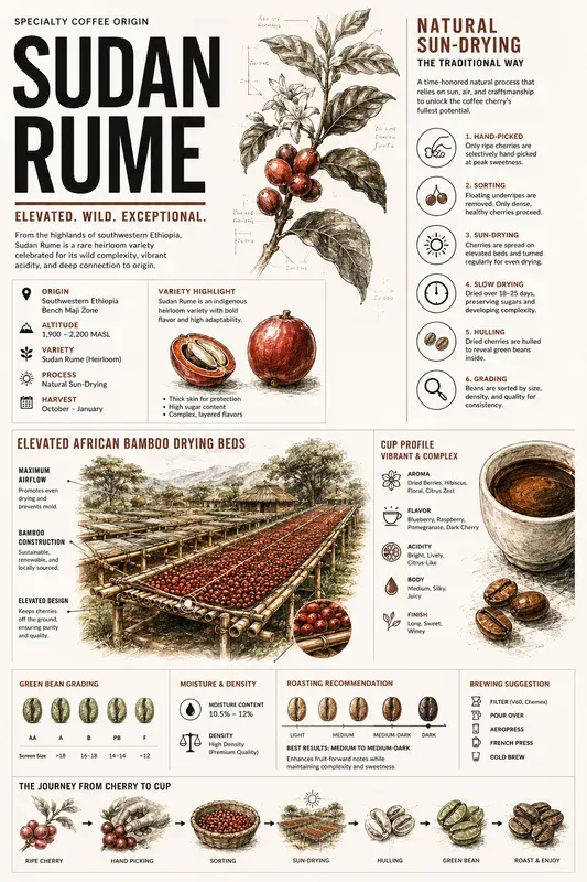 Aesthetic Coffee Process Infographic Art