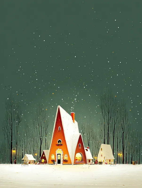 Free Miniature Art Xmas Buildings