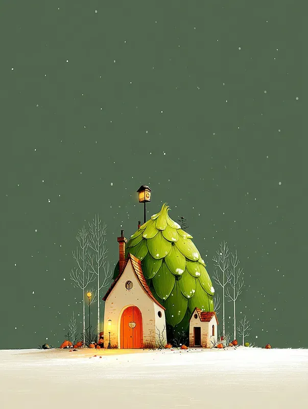 Free Miniature Art Xmas Buildings