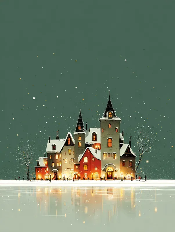 Free Miniature Art Xmas Buildings