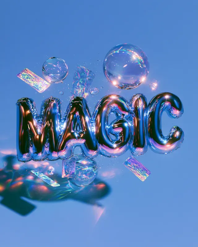 Surreal 3D Halloween Typography Art