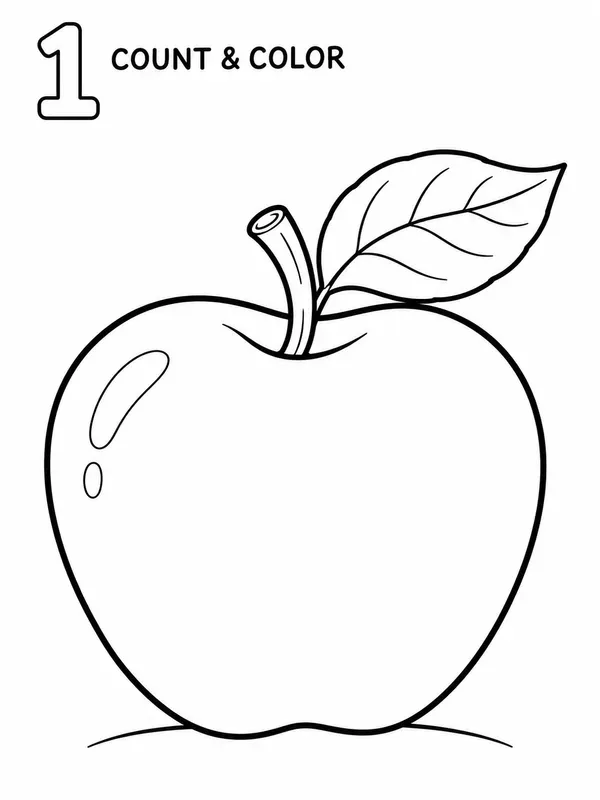 Kids Coloring Page Count And Colors