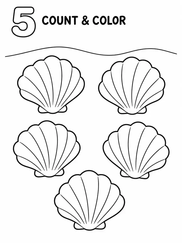 Kids Coloring Page Count And Colors