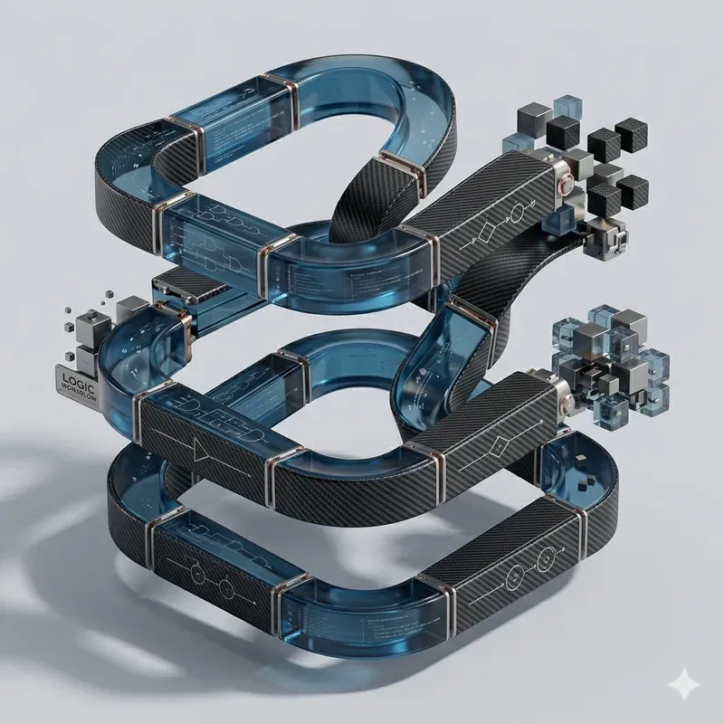 Modular 3D Kinetic UI Hero Assets
