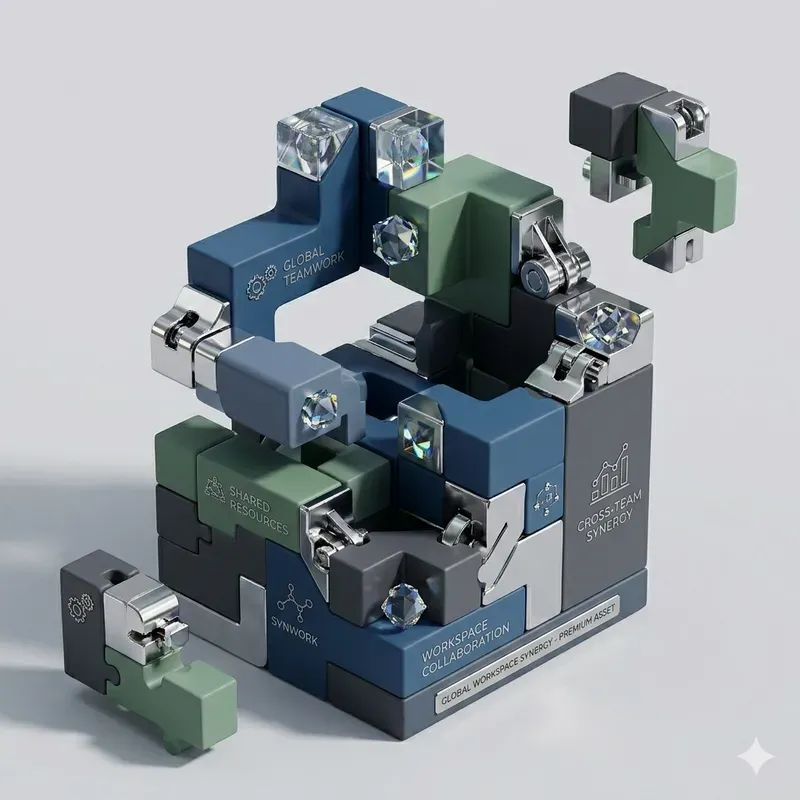 Modular 3D Kinetic UI Hero Assets