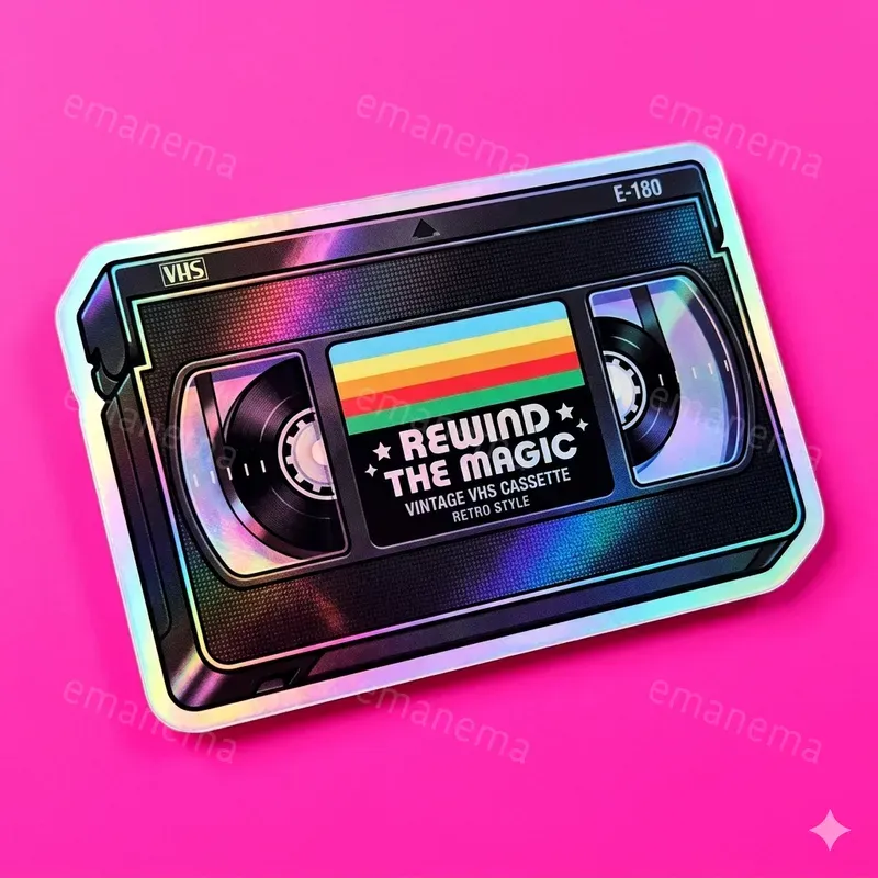 Retro Trippy Style Stickers