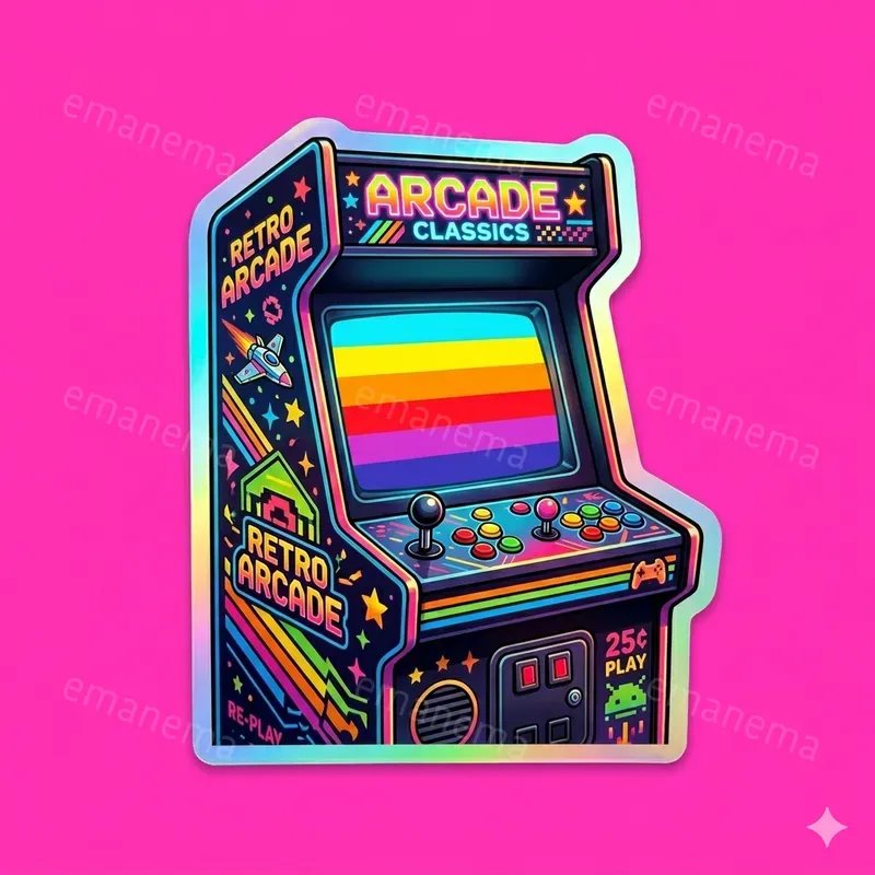 Retro Trippy Style Stickers