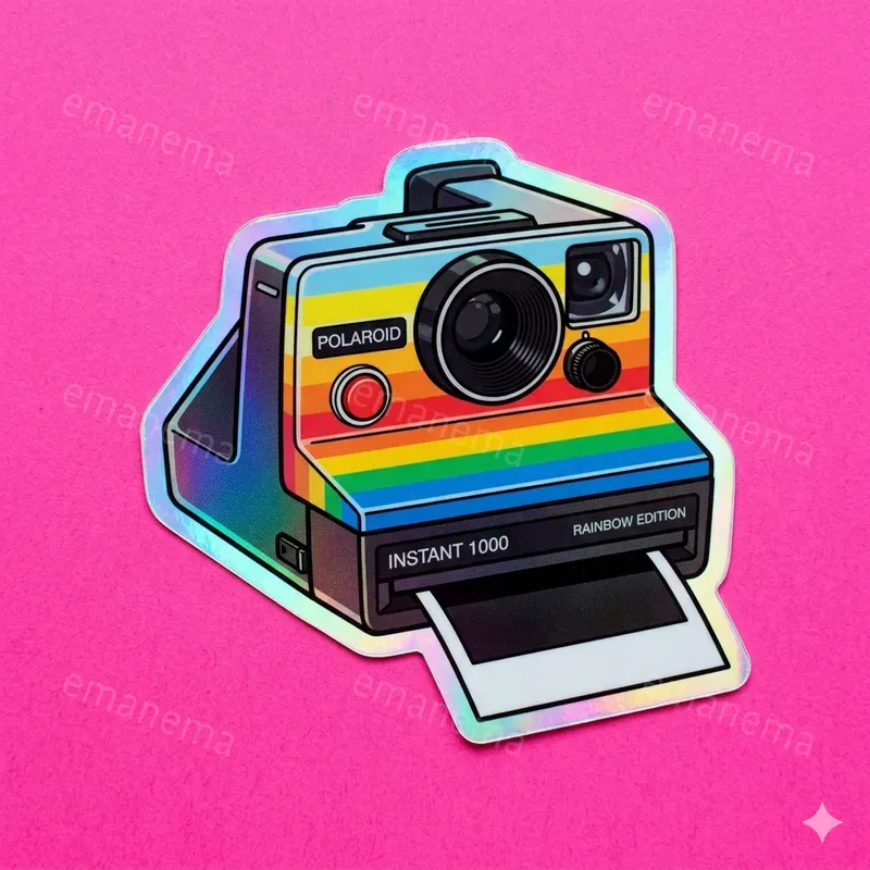 Retro Trippy Style Stickers