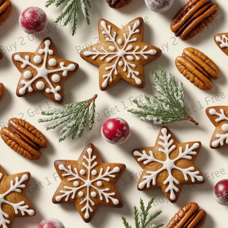 Christmas Cookie Pattern Repeat Designs