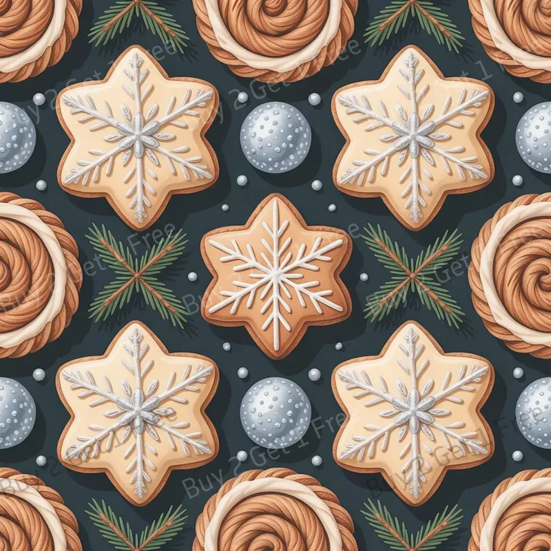 Christmas Cookie Pattern Repeat Designs