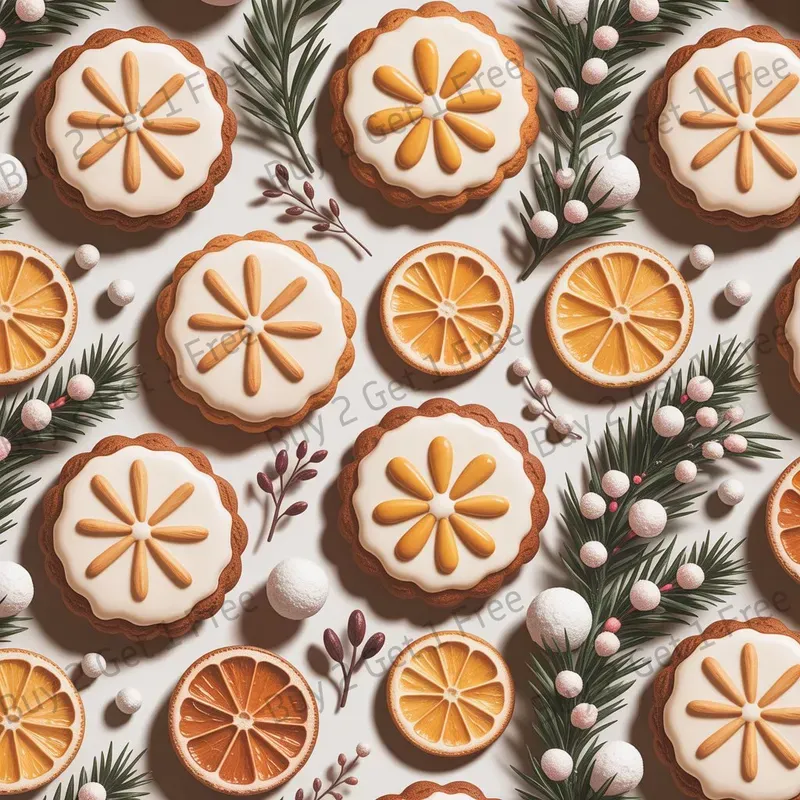 Christmas Cookie Pattern Repeat Designs