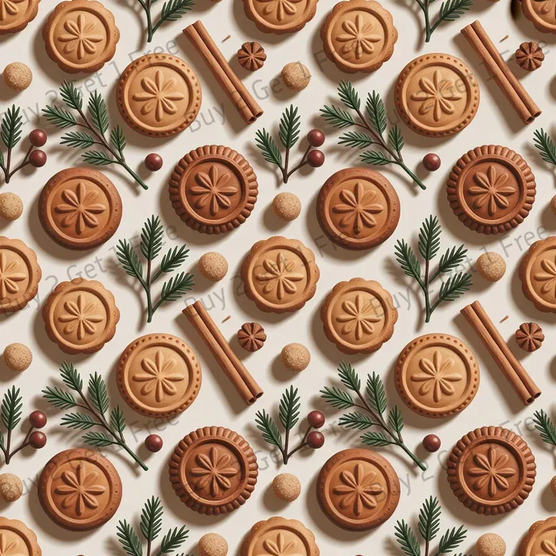 Christmas Cookie Pattern Repeat Designs