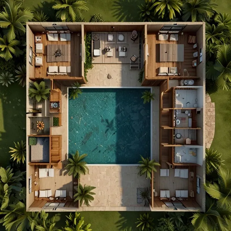 2D Architectural Floor Plan Generator