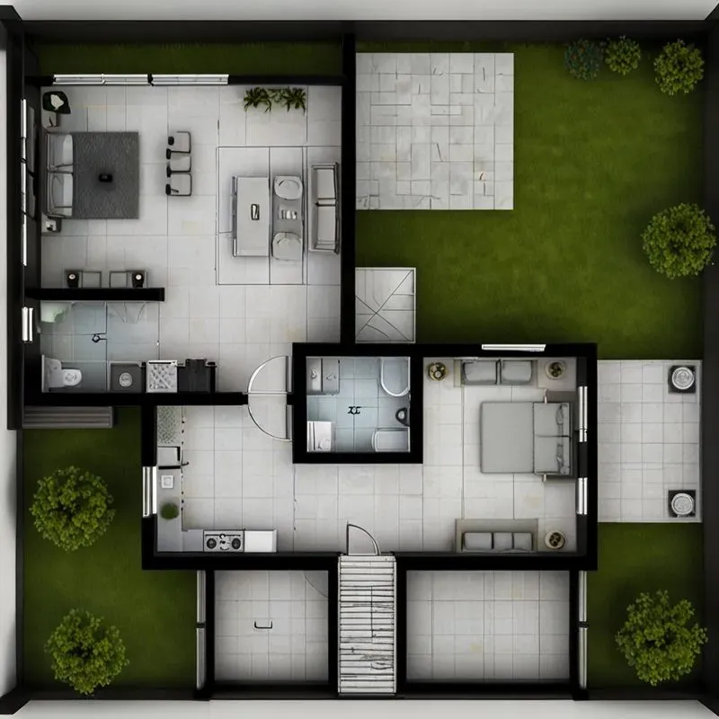 2D Architectural Floor Plan Generator