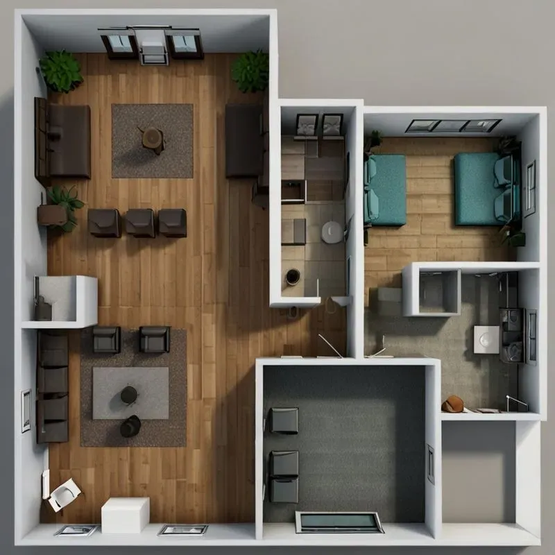 2D Architectural Floor Plan Generator