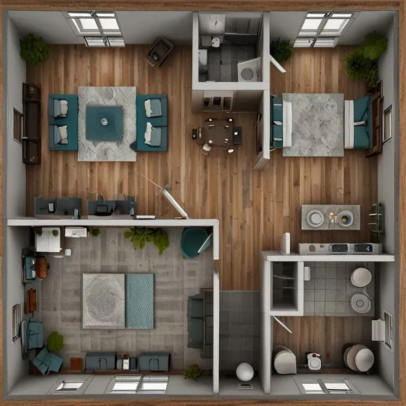 2D Architectural Floor Plan Generator