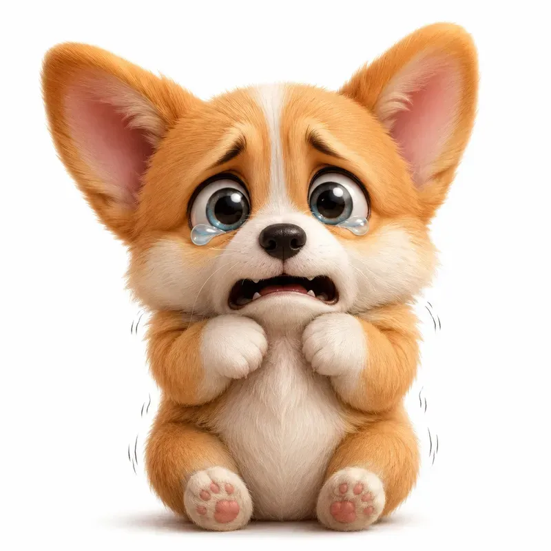 Cute 3D Dog Expression Collections