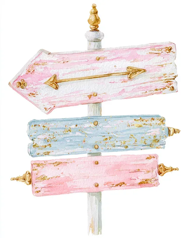 Coastal Cottage Watercolor Clipart
