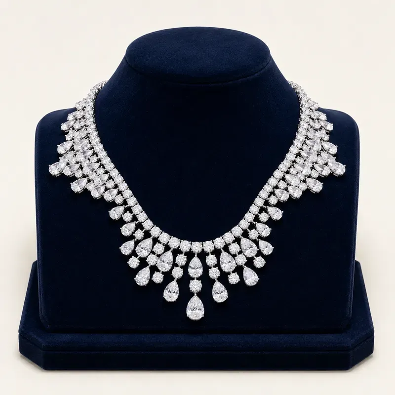 Jewelry Photos To 3D Velvet Showcases