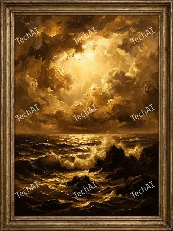Divine Impasto Renaissance Oil Art