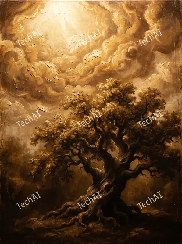 Divine Impasto Renaissance Oil Art