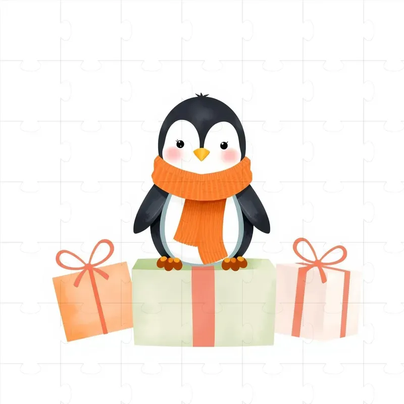 Christmas Minimalist Cute Animal Clipart
